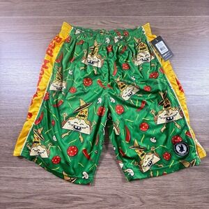 Flow Society Bad Hombre Flow Boys Lacrosse Shorts NEW XL Green Mesh Sporty